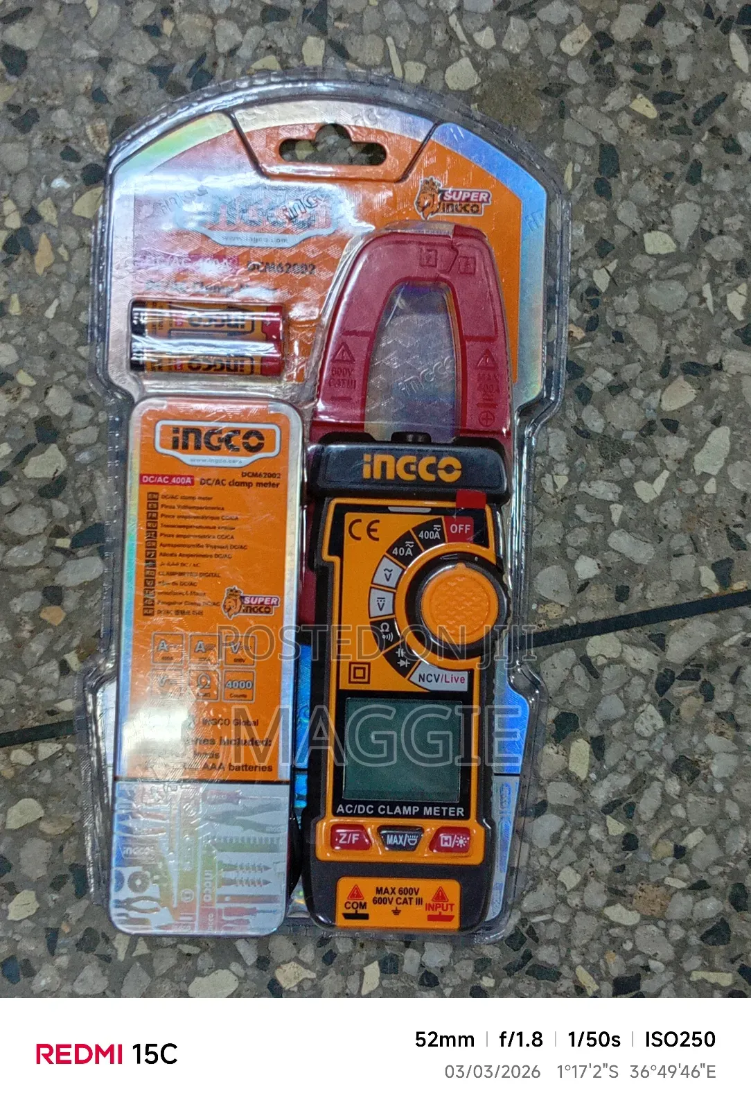 Clamp Meter Ac/Dc