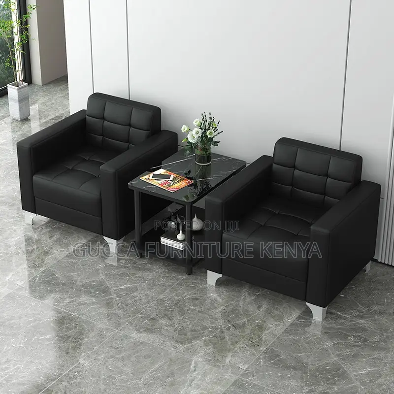 5-seater Leather Executive Office Sofa Set
