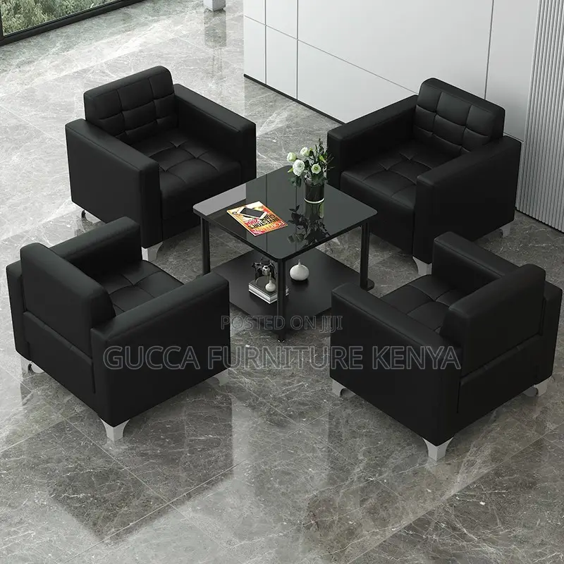 5-seater Leather Executive Office Sofa Set