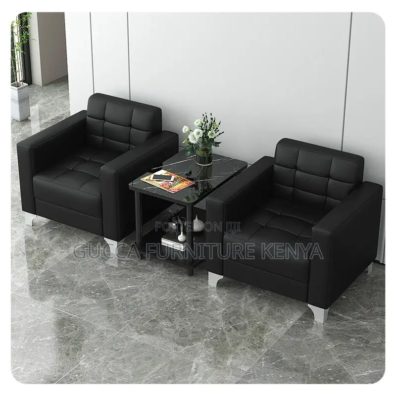 5-seater Leather Executive Office Sofa Set