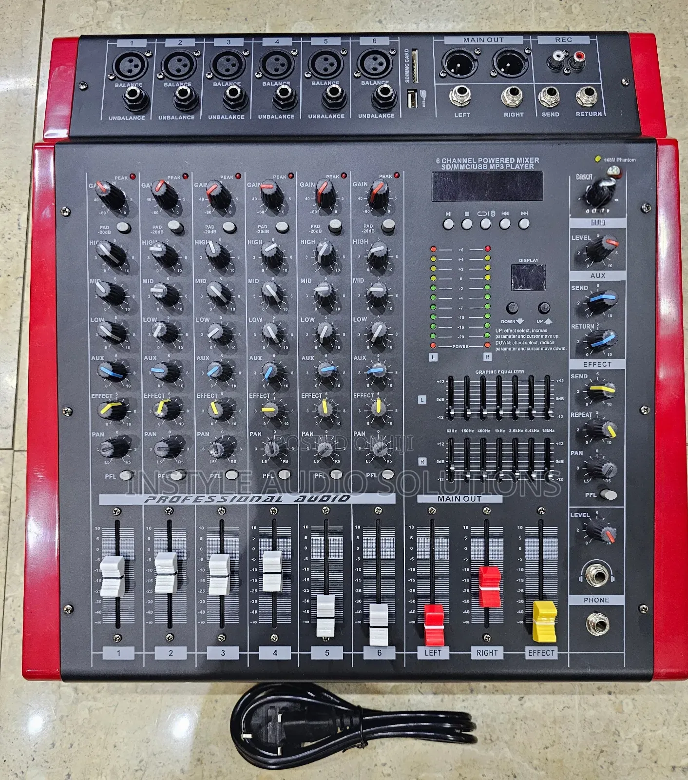 6 Channels Max Professional Powered Mixer 1000w Watts Usb/ Bluetooth