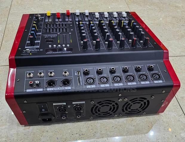 6 Channels Max Professional Powered Mixer 1000w Watts Usb/ Bluetooth - thumbnail 5