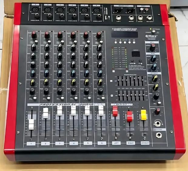 6 Channels Max Professional Powered Mixer 1000w Watts Usb/ Bluetooth - main view