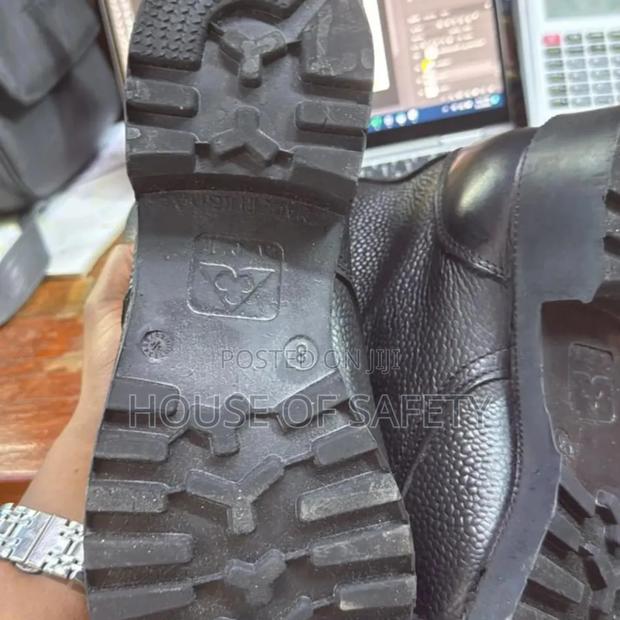 Black Industrial Hooked Ace Boot Lace Up - thumbnail 3