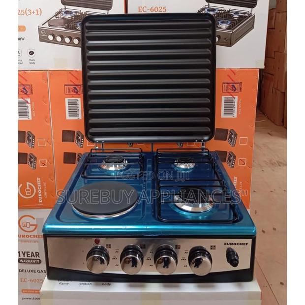 Eurochef 4 Burner Table Cooker With Electric Hot Plate
