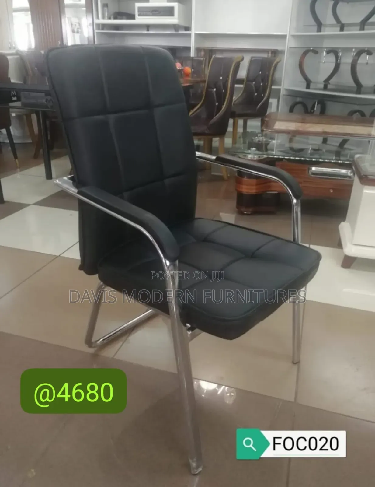 Black Leather Office Chair