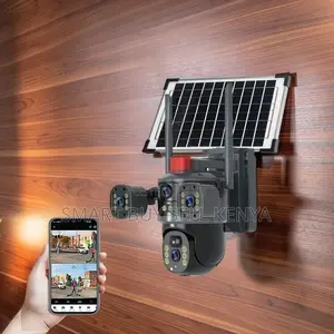 Rechargeable Battery 20mp Ultra Hd 4g PTZ Triple Lens Solar Camera