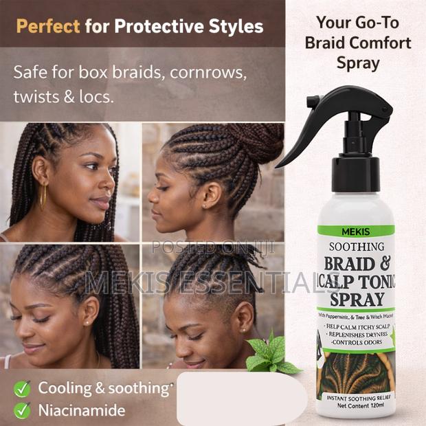 Soothing Braid Scalp Tonic Spray - Calms Itchy Irritated Scalp - thumbnail 4