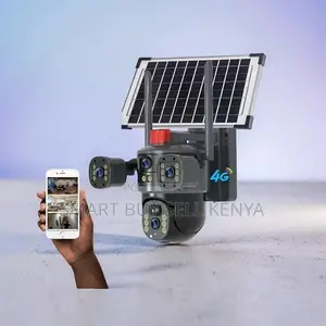 Full Color Night Vision 20mp Hd 4g PTZ Triple Lens Solar Camera