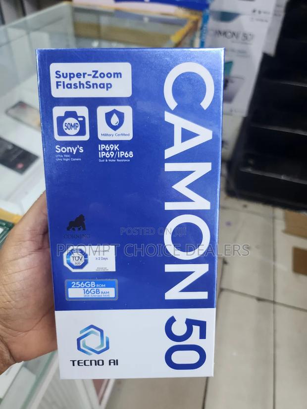 New Tecno Camon 50 256 GB Black - thumbnail 2