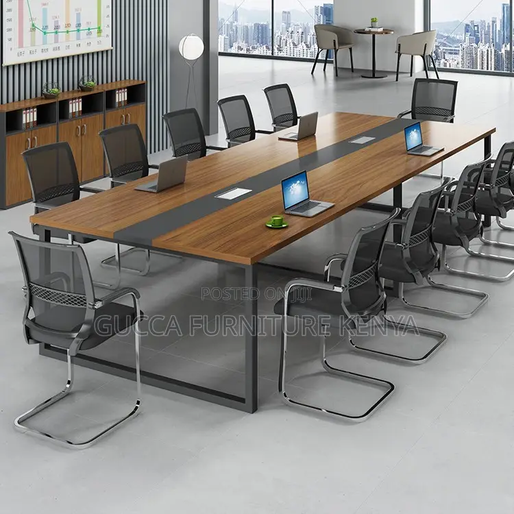 2.4 Meters Steel Base Office Conference Table