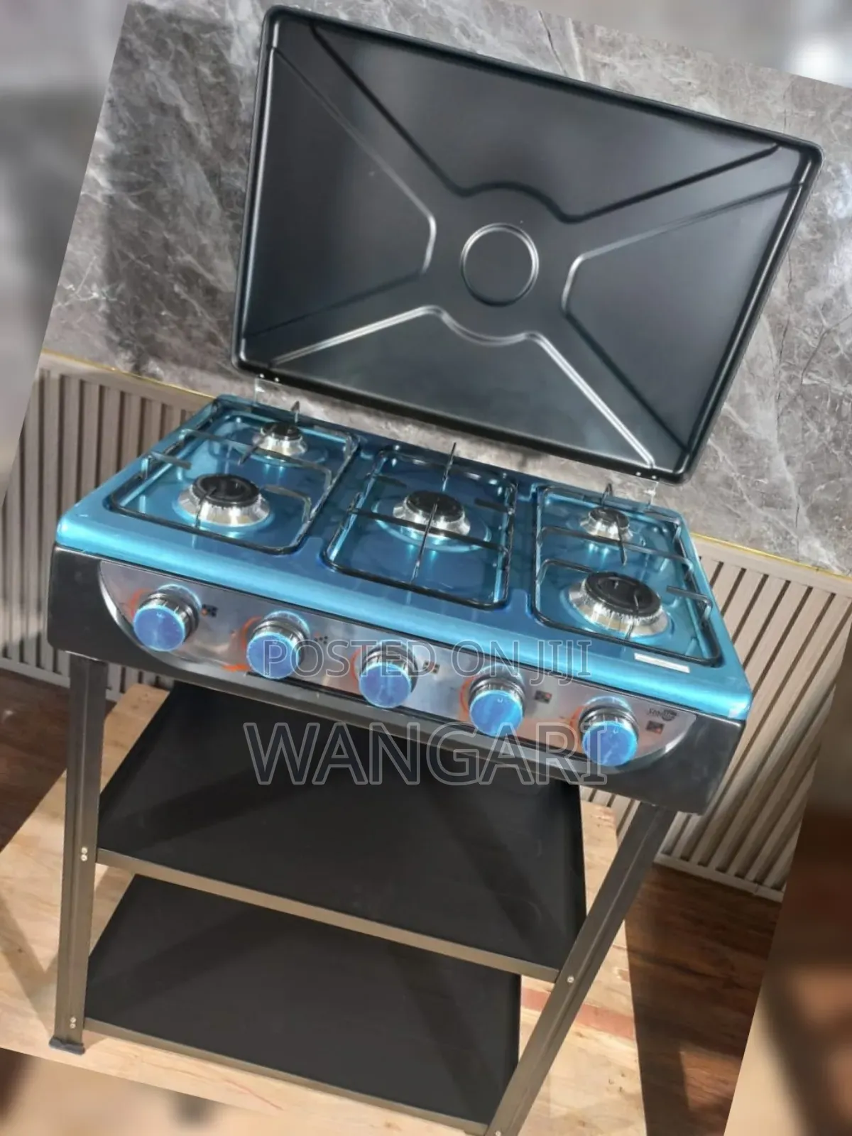 Starlux 5 Gass Burner Standing Cooker With Shelves