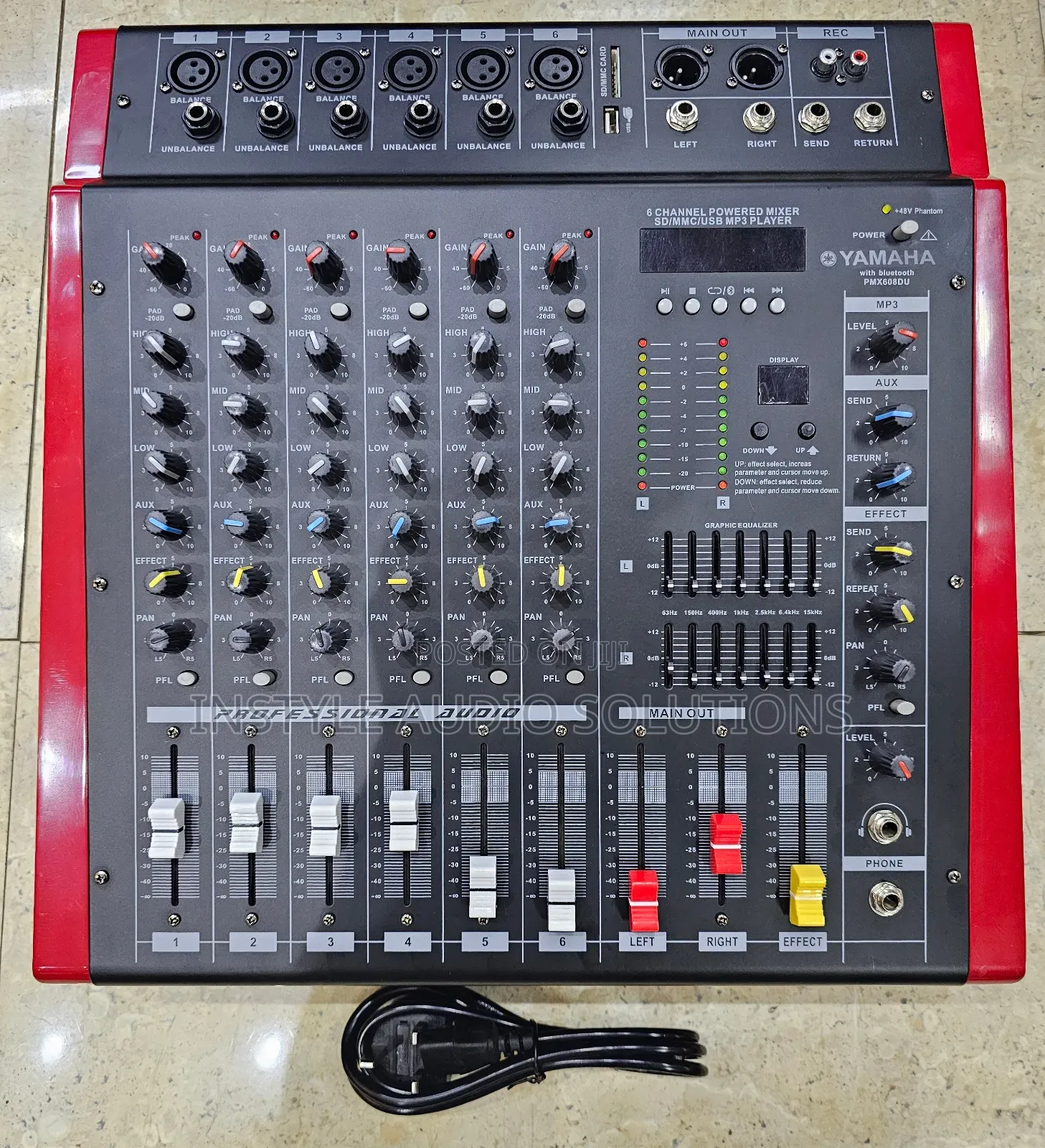 6 Channels Yamaha Powered Mixer Usb/Bluetooth Enabled Pay on Delivery