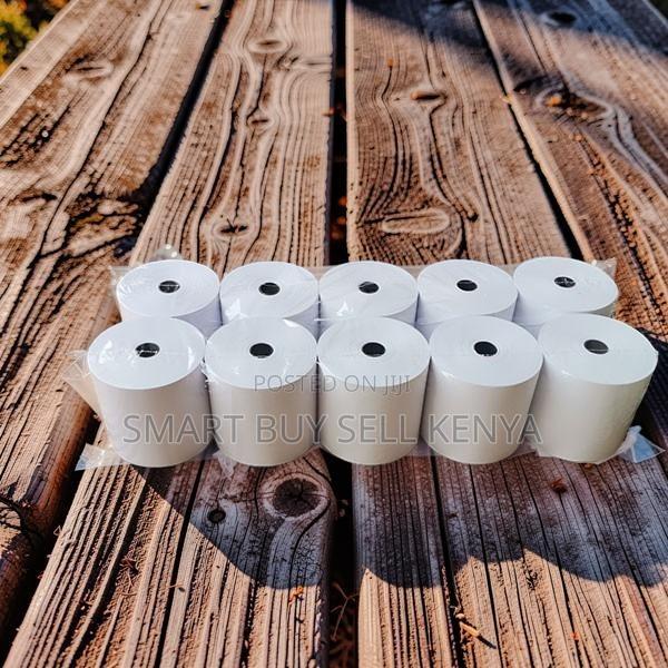Pos Printers 10 Pieces of 80mm by 80mm by 13mm Thermal Paper Rolls