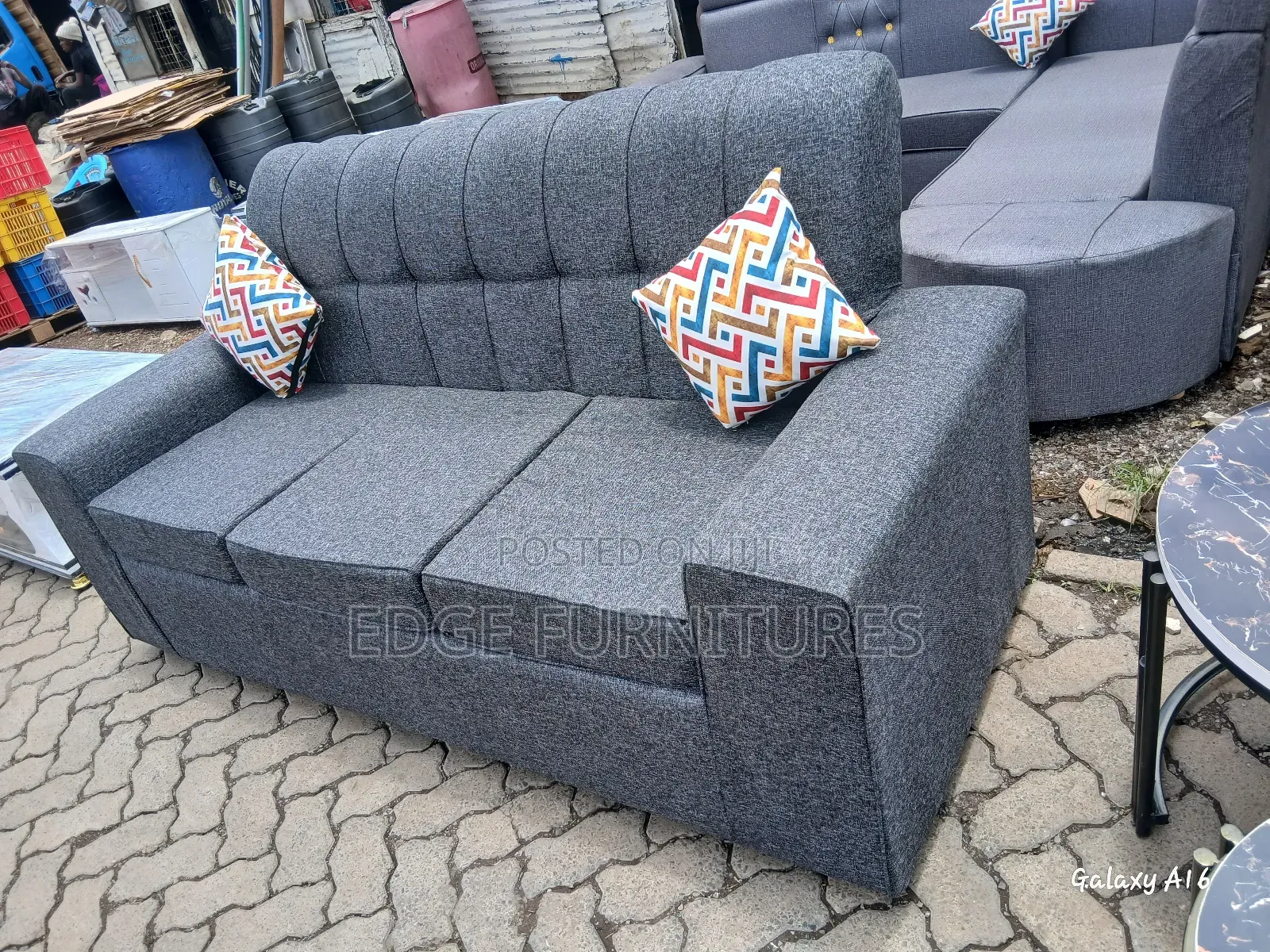 Quality Grey Sofa 123 for Sale