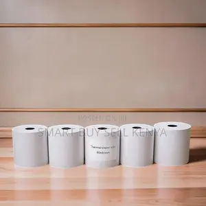 Receipt Printer 5 Pieces of 80mm by 80mm by 13mm Thermal Paper Rolls