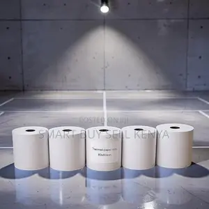 Clean Printing 5 Pieces of 80mm by 80mm by 13mm Thermal Paper Rolls