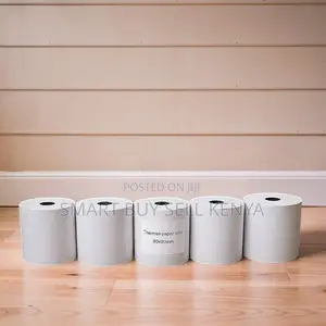 Fast Printing 5 Pieces of 80mm by 80mm by 13mm Thermal Paper Rolls