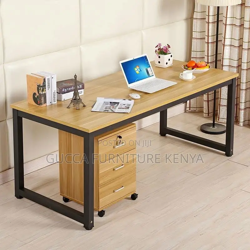 120cm Computer Desk With Steel Legs