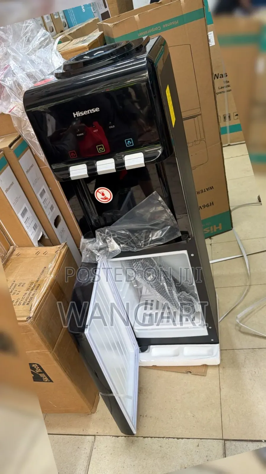 Black 3 Tap Hisense Water Dispenser