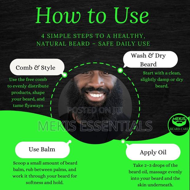 Beard Conditioning Oil + Balm - Reduces Dryness, Beard Itch, and Flake - thumbnail 4
