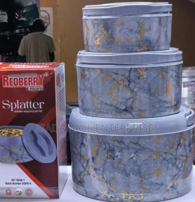 White 3pcs Splatter Hotpots – Big Size Collection - main view