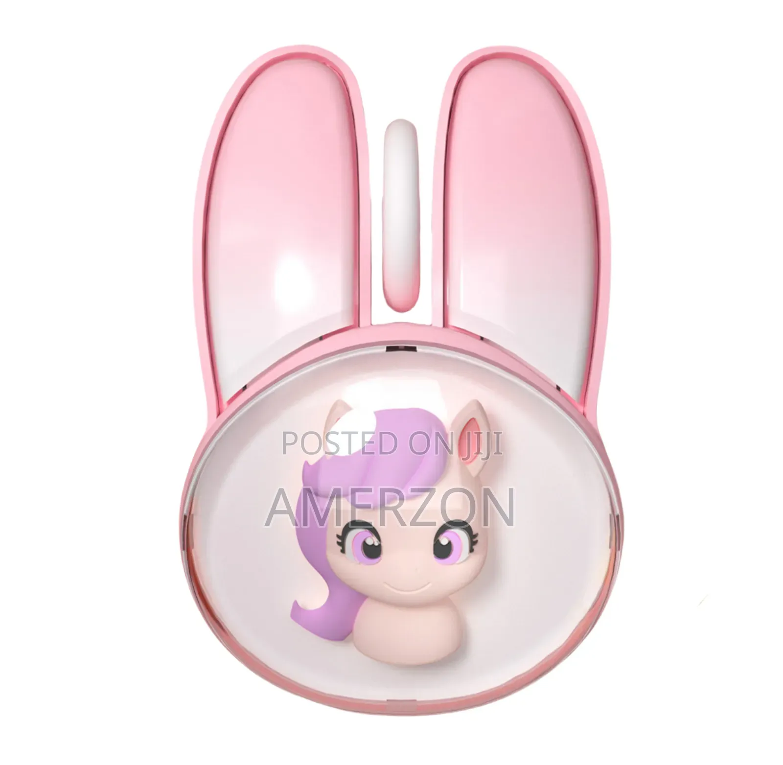 Wireless Mouse, Cute Bunny Bluetooth Dual-Modes, Pink, Unisex