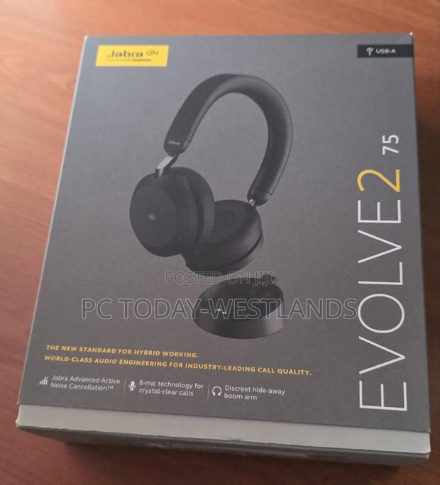 Jabra Evolve2 75 Stereo Wireless Headset Ms Teams Noise-Canceling - thumbnail 4