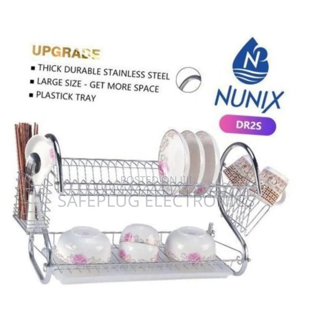 Nunix 2 Tier Kitchen Stainless Utensils Storage/Dish Rack - main view