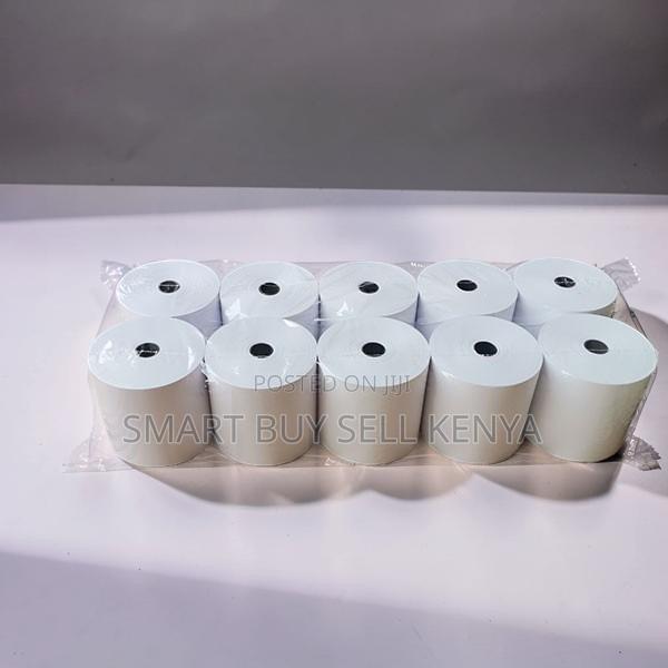 Enhanced Quality 10 Pieces of 80mm by 80mm by 13mm Thermal Paper Rolls