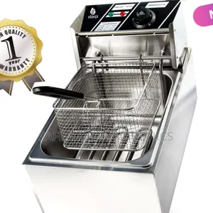 Deep Fryer -Nunix 2500w Single Basket Fryer - 6l Stainless Steel