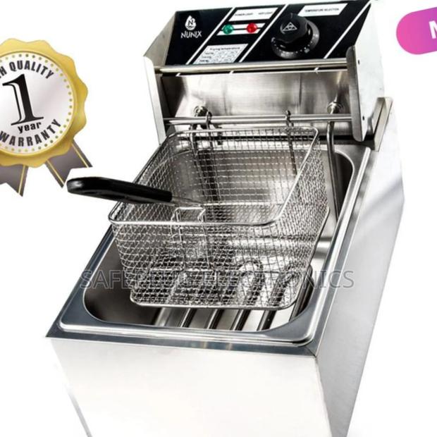 Deep Fryer -Nunix 2500w Single Basket Fryer - 6l Stainless Steel