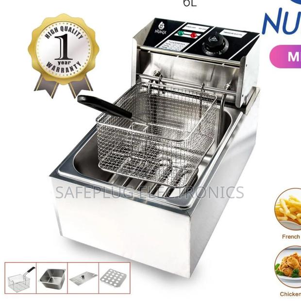 Deep Fryer Nunix 2500w Single Basket Fryer - 6l Stainless Steel | Like