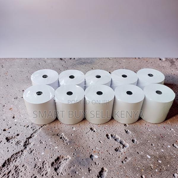 Compact Design 10 Pieces of 80mm by 80mm by 13mm Thermal Paper Rolls