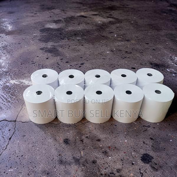 Pos Systems 10 Pieces of 80mm by 80mm by 13mm Thermal Paper Rolls