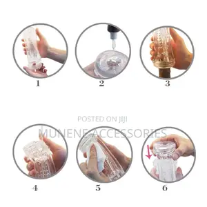 Male Masterburter Pocket Pussy Tight Silicone Blowjober Handsfree