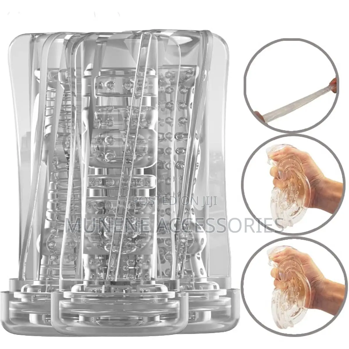 Male Masterburter Pocket Pussy Tight Silicone Blowjober Handsfree