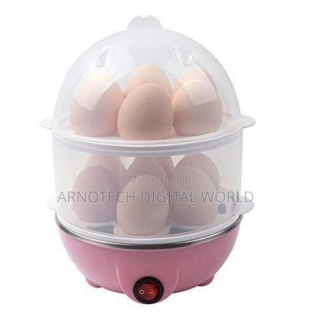 Double Layer Electric Egg Boiler Automatic Off 14 Egg Poacher - thumbnail 2