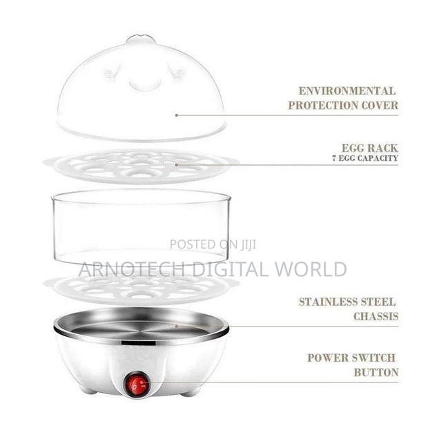 Double Layer Electric Egg Boiler Automatic Off 14 Egg Poacher - thumbnail 3