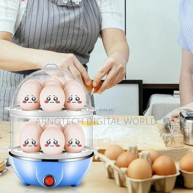 Double Layer Electric Egg Boiler Automatic Off 14 Egg Poacher - thumbnail 5