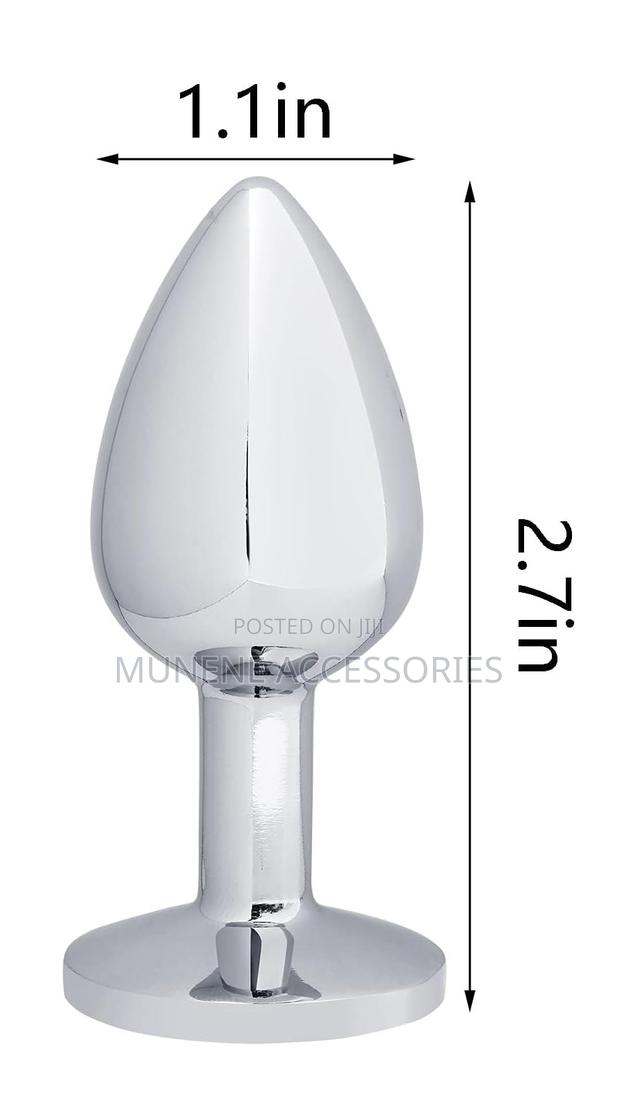 Jeweled Butt Plug Sex for Women Men Couples Stainless Steel Toy 50g