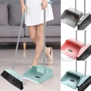 *2 in 1 Flexible Broom and Dustpan