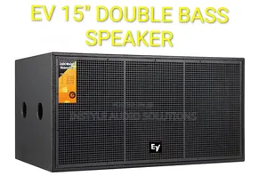 Ev 15" Professional Double Bass High-Quality Speaker 4000w Power