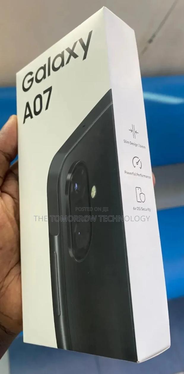 New Samsung Galaxy A07 4G 128 GB Black - thumbnail 3