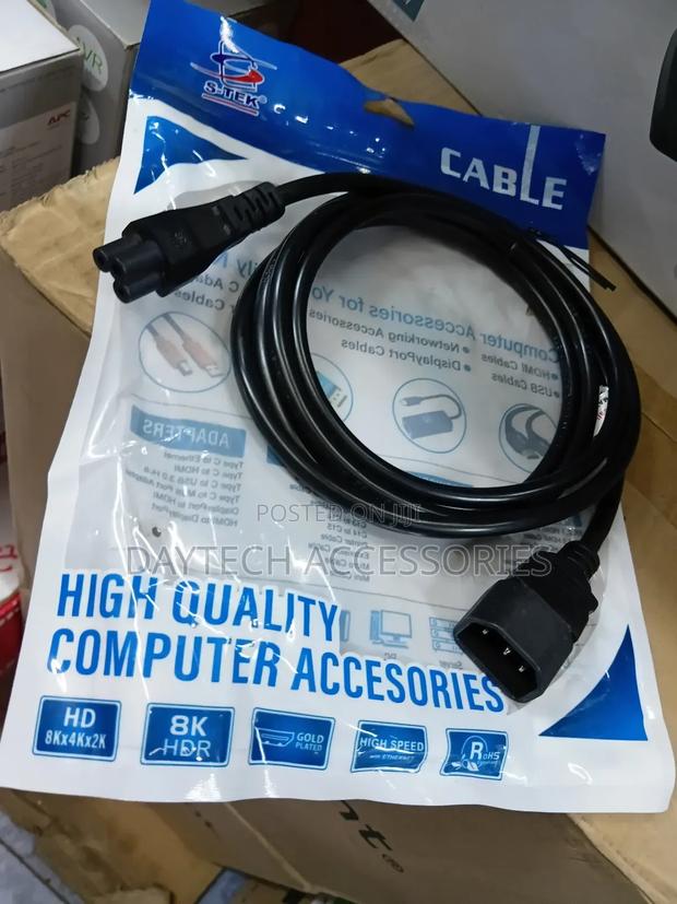 Value Power Cable Iec320/C14 Male - C5 Female - Black 1.5m - main view
