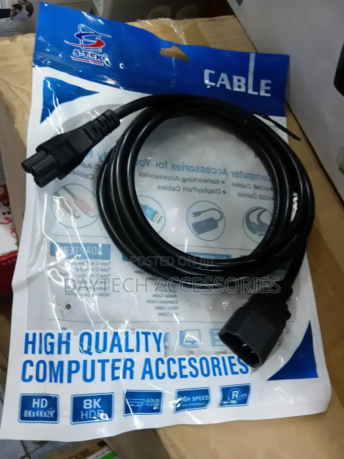 Value Power Cable Iec320/C14 Male - C5 Female - Black 1.5m
