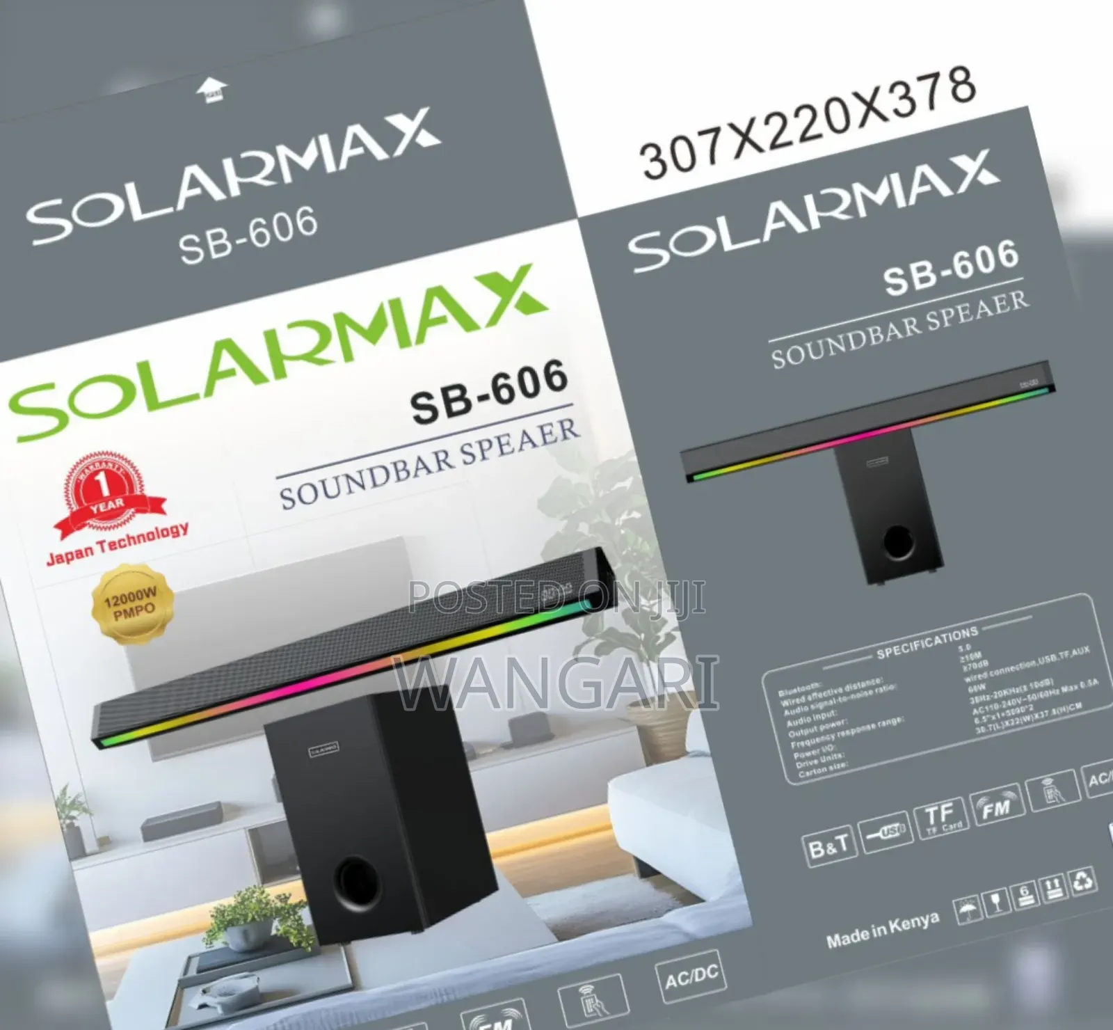 Solarmax Sb-606 3.1ch Soundbar