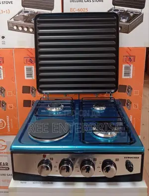 3 Gas +1 Electric Eurochef Table Top Cooker