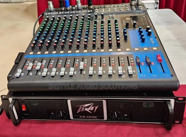 16 Channels Yamaha Plain Mixer- Peavey 4000w Power Amplifier
