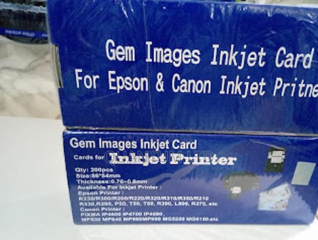 Gem Plastic Id Plain White High Quality PVC Cards-250 Cards